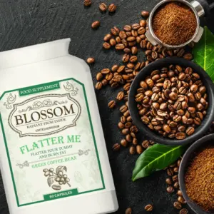 BLOSSOM Flatter Me 控糖燃脂減腩丸 - 英國製造 BLOSSOM 控糖燃脂減腩丸，結合 8000mg 綠咖啡豆萃取、肉桂及海帶提取物，全方位穩定血糖、提升代謝並溶解腹部脂肪