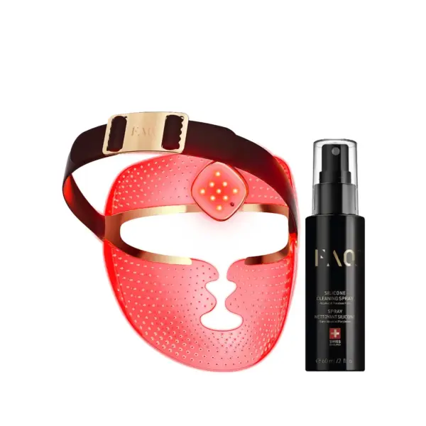 202 PLUS 彩虹光療嫩膚面罩PLUS FAQ 202 Plus Smart Silicone LED Face Mask — 面罩與矽膠清潔噴霧