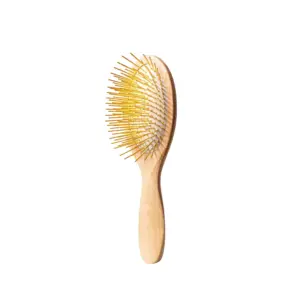 24K Wooden Gua Sha Hair & Scalp Brush