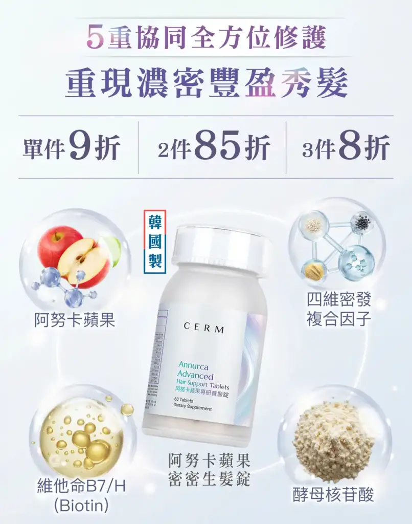 CERM Annurca Advanced Hair Support Tablets 阿努卡蘋果密密生髮錠