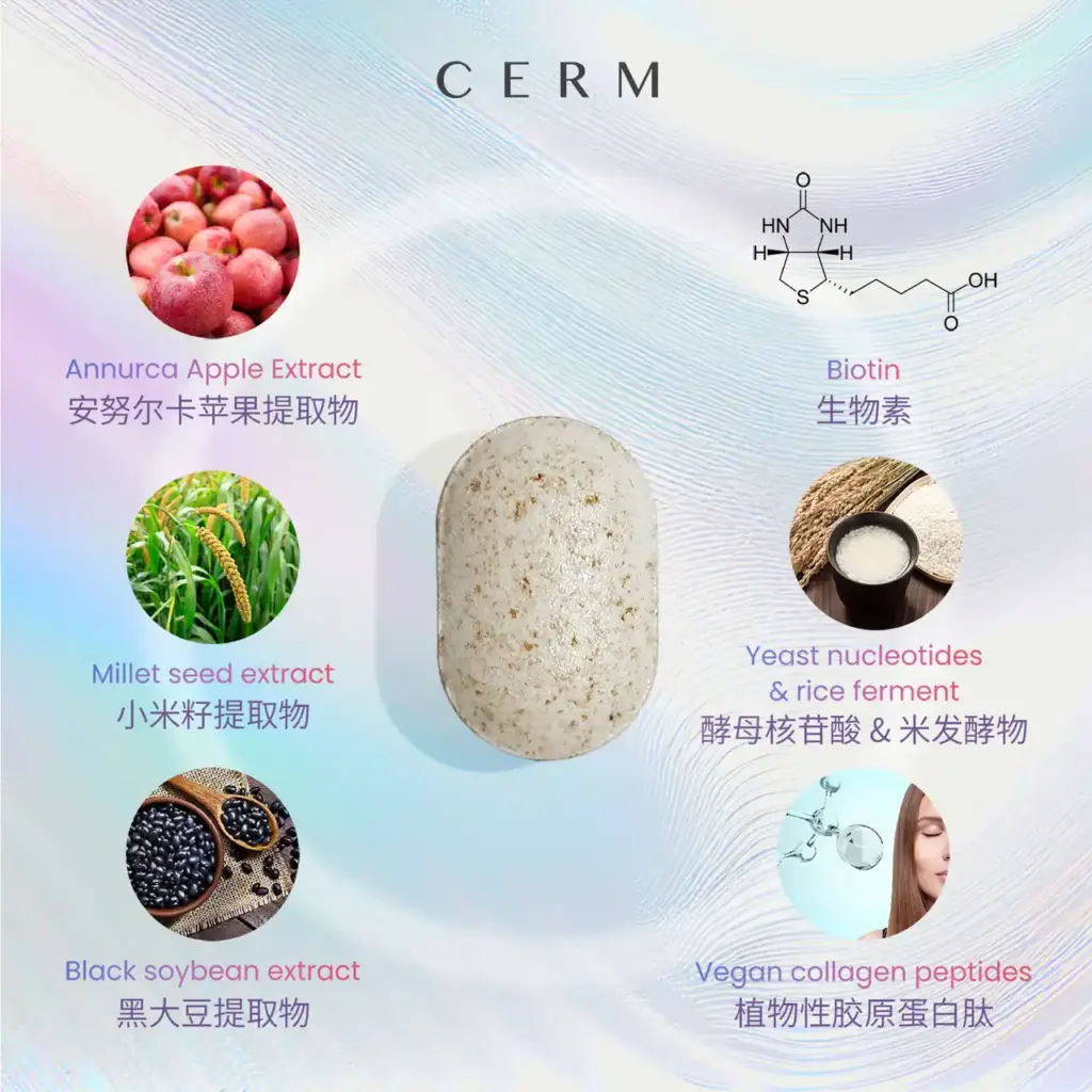 CERM Annurca Advanced Hair Support Tablets 阿努卡蘋果密密生髮錠
