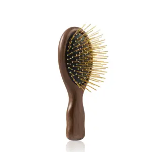 Gua Sha Hair & Scalp Brush Infrared Edition 24K金遠紅外線頭皮刮痧梳 胡桃木限定款