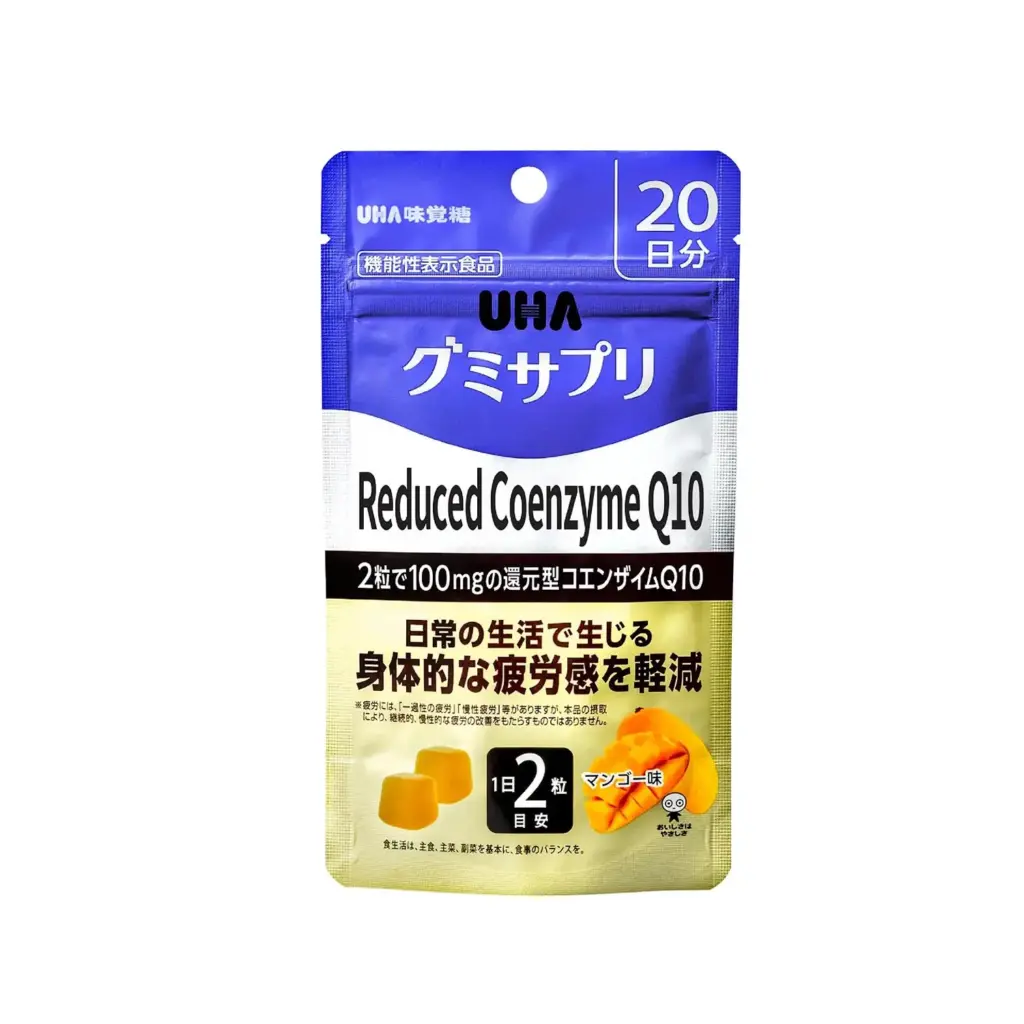 UHA Gummy Sup Reduced CoQ10 還原型輔酶Q10 營養補充軟糖芒果味